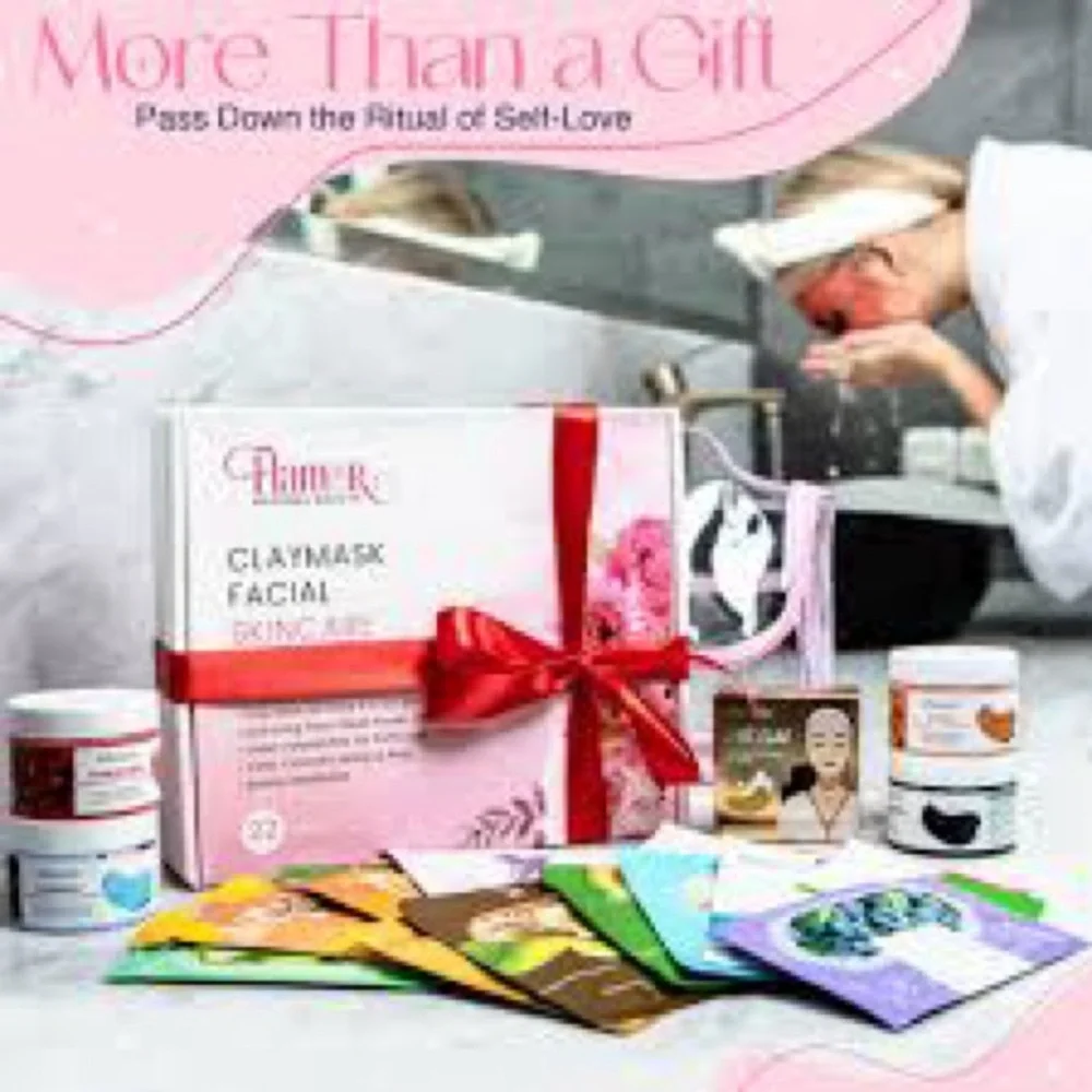 FLAMOR NATURAL BEAUTY 22 Piece Face Masks Skincare Boxed Set